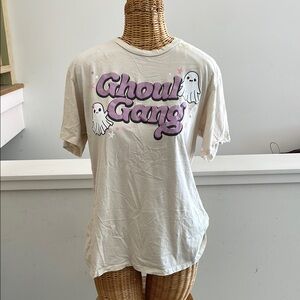 White 'Ghoul Gang' Graphic T-Shirt